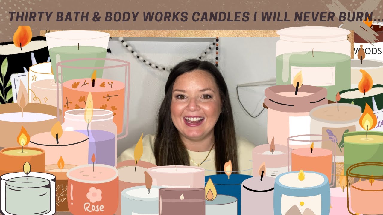 30 Bath & Body Works Candles I will never burn….rare scents, beautiful packaging, & unique!