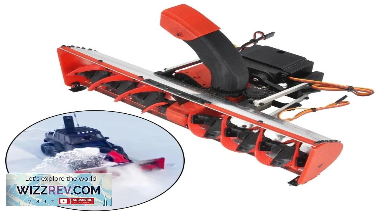 New Electric Snow Plow for 1 8 1 10 for RC Crawler Bulldozer Snowblower