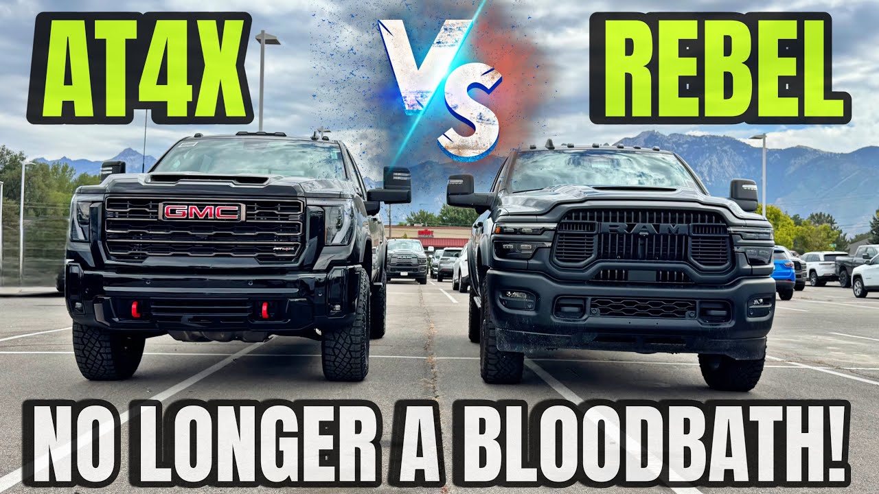2025 RAM 2500 Rebel VS GMC Sierra 2500 AT4X: GM Fanboys No Longer Have This Advantage!
