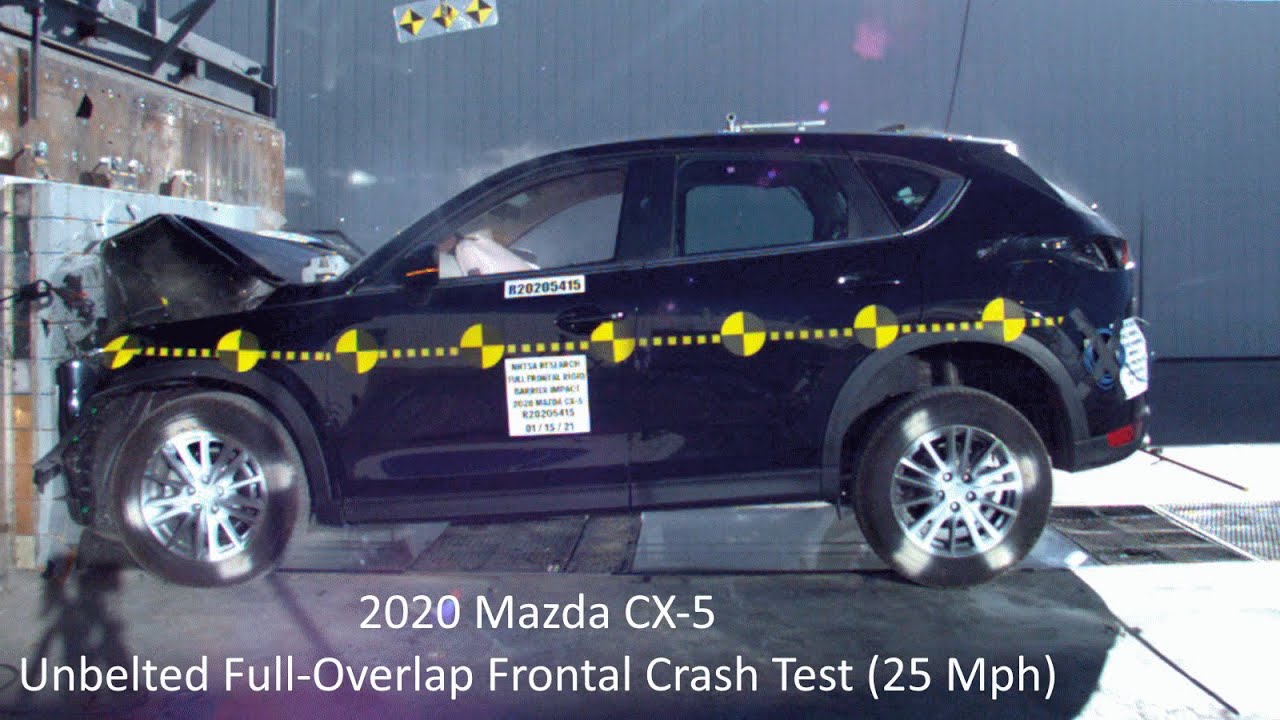 2020 Mazda CX-5 Full-Overlap Unbelted Frontal Crash Test (THOR Dummy Assessment)