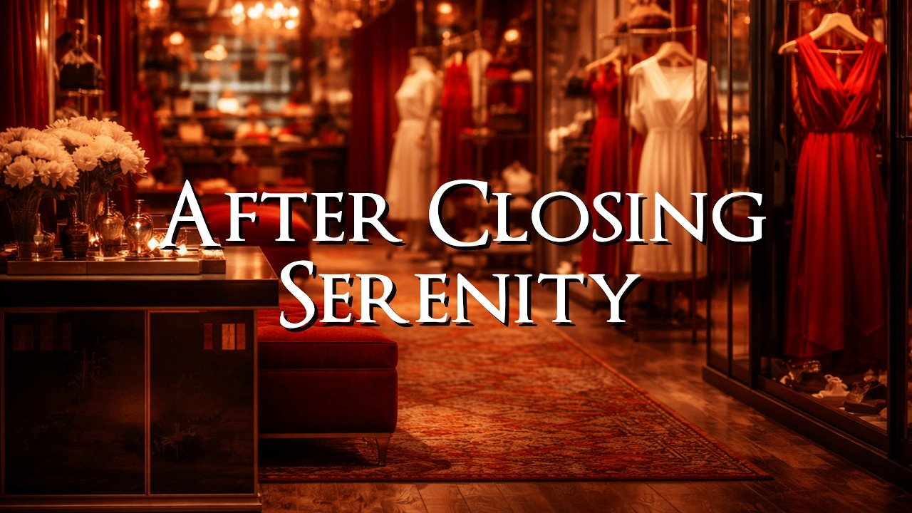After Closing Serenity – Luxury Boutique Night Jazz | Calm Yet Living Lounge Atmosphere
