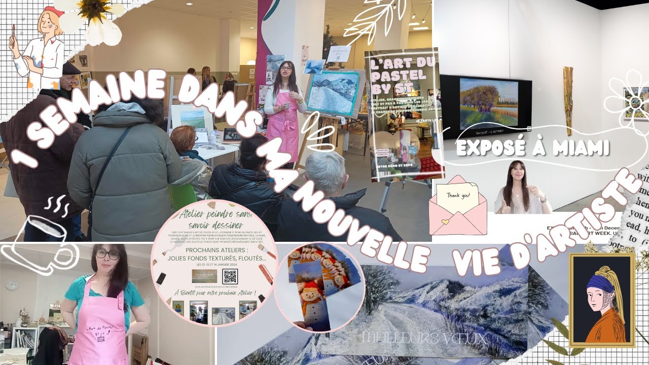 VLOG : 1 semaine dans ma nouvelle vie d'artiste peintre pastelliste #vivredesapassion