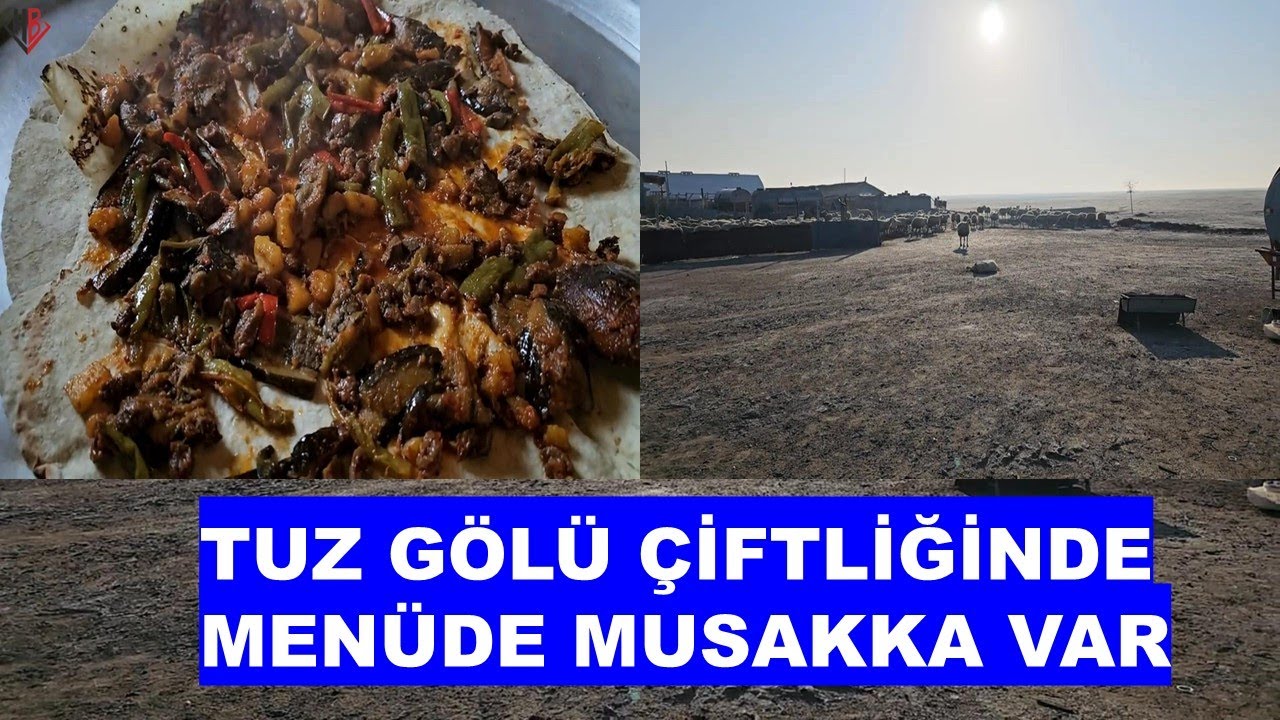 TUZ GÖLÜ ÇİFTLİĞİNDE MENÜDE MUSAKKA VAR