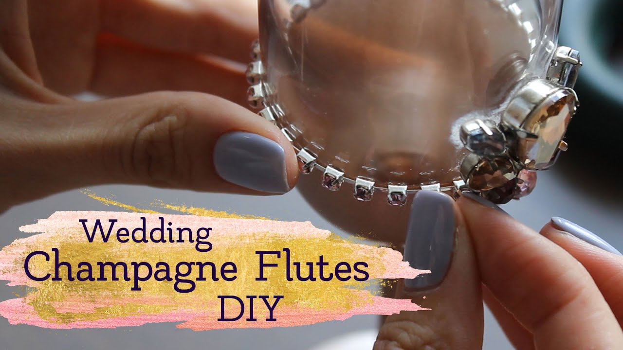 Wedding Champagne Flutes DIY | Masherisha EN