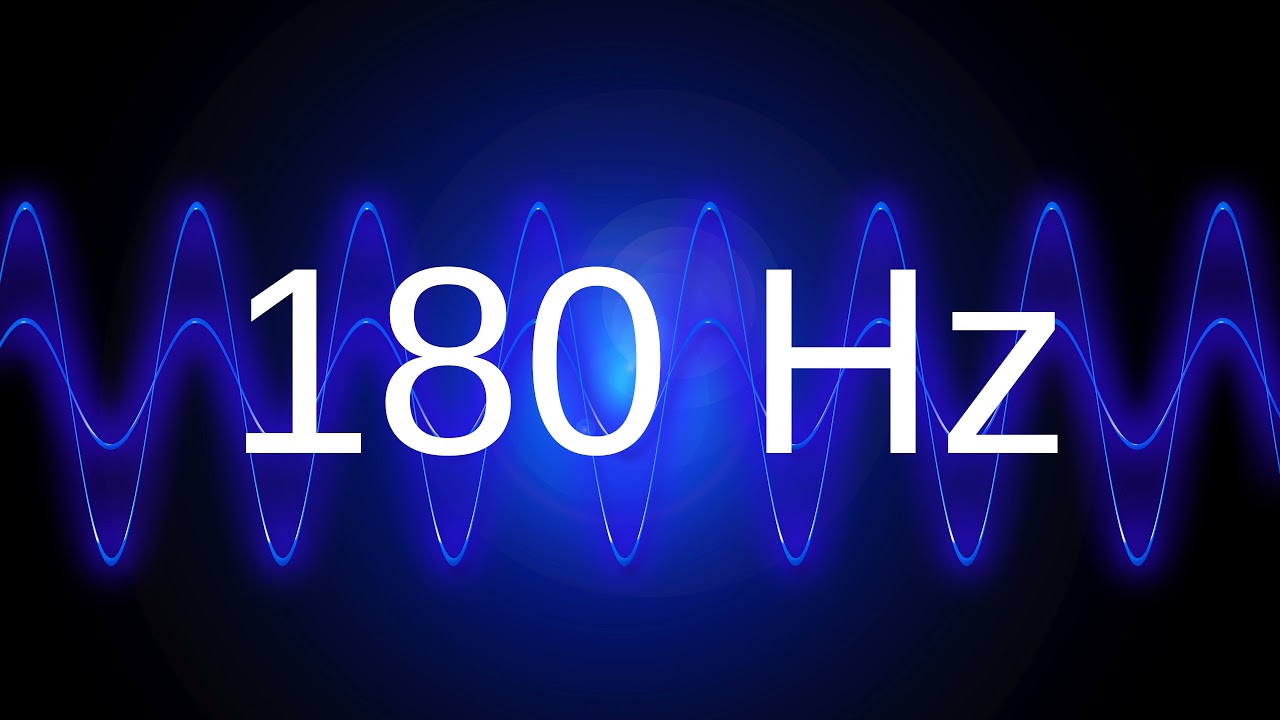 180 Hz clean pure sine wave TEST TONE frequency