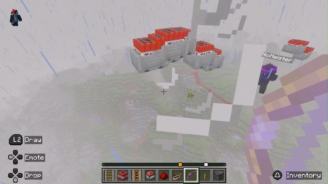 Tnt minecarts to space