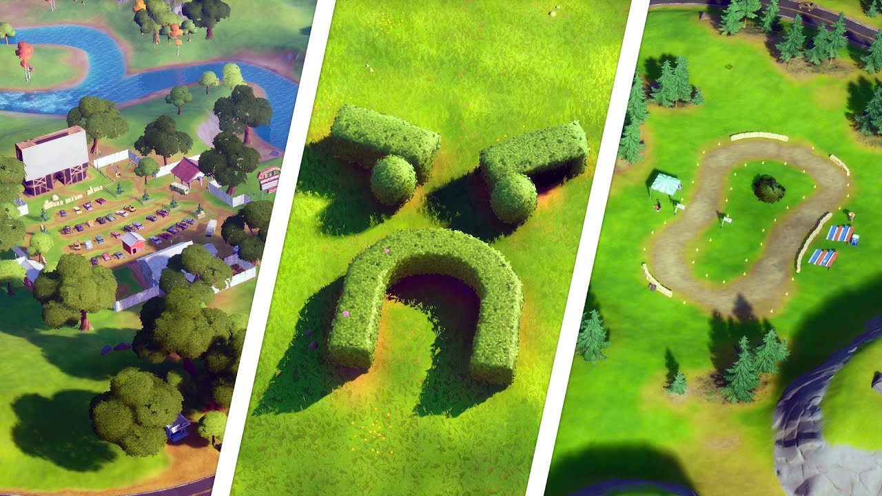Visit Grumpy Greens, Mowdown, and Risky Reels All Locations - Fortnite Challenge