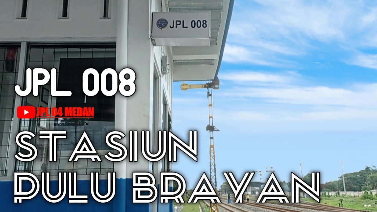 PERLINTASAN KERETA API JL. CEMARA- MEDAN | JPL 008 Stasiun PULU BRAYAN