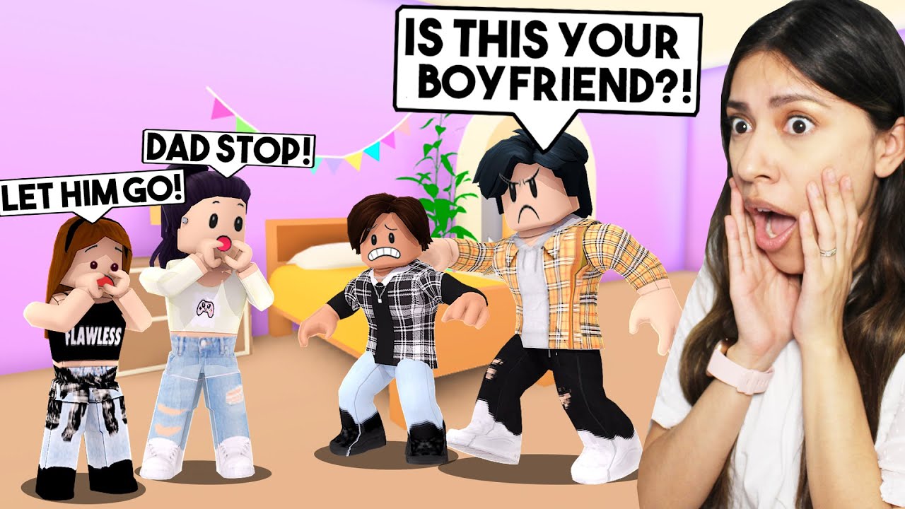 OUR STEP-DAD CAUGHT MY BOYFRIEND IN MY BEDROOM!  - Roblox Roleplay