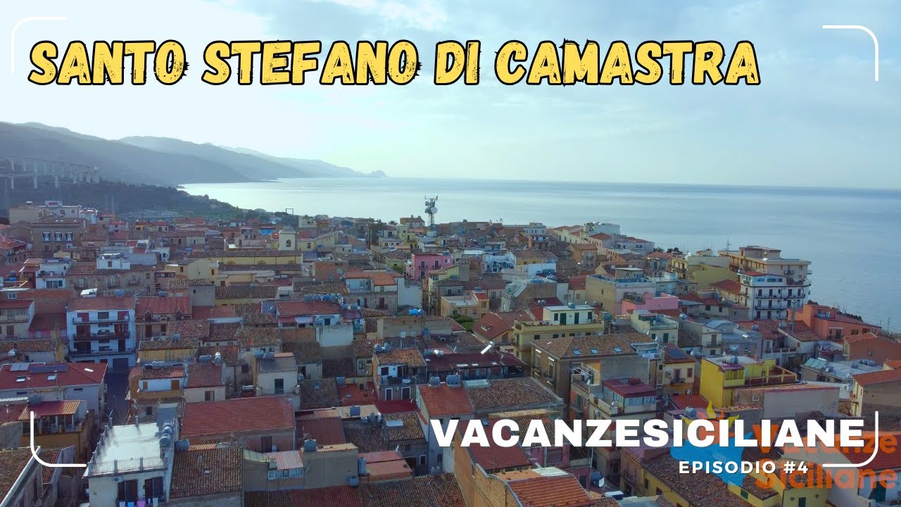Santo Stefano di Camastra e Villa Italia dall'Alto 4K