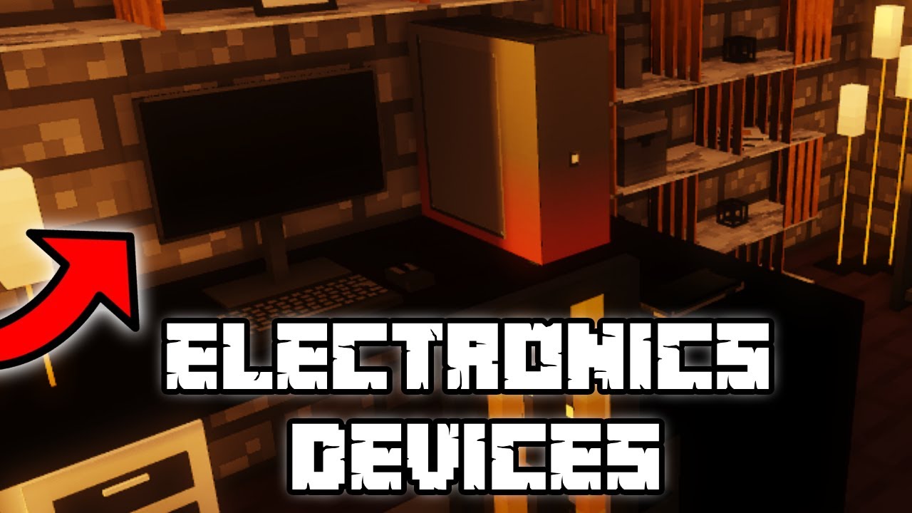 Minecraft: Electronic Device Mod | Big Setup | Computers, Tv's, consoles | Mod Showcase