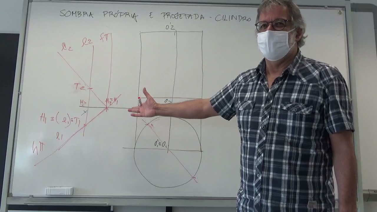 Sombra Própria e Projetada de um Cilindro Reto