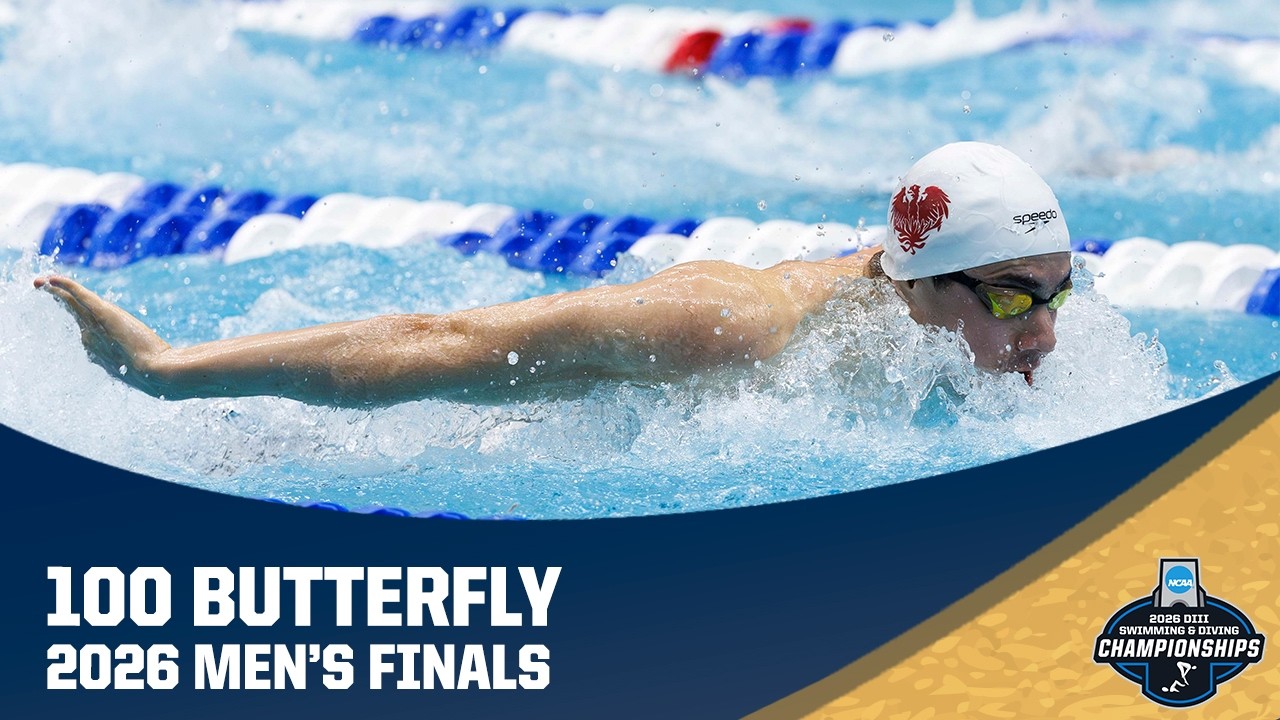 NCAA Record in Men's 100 Butterfly | 2026 NCAA Division III Swimming & Diving Championships