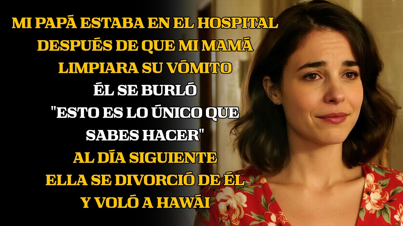 Tras limpiar su vómito, papá humilló a mamá… pero luego todo cambió