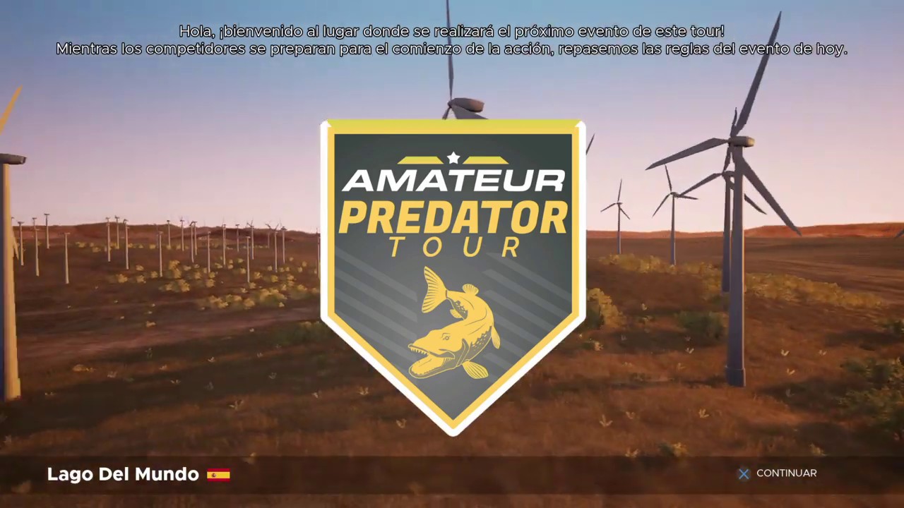 Fishing Sim World Pro Tour Modo Carrera Amateur Predator Tour LEVANTE OPEN (Lago del Mundo).