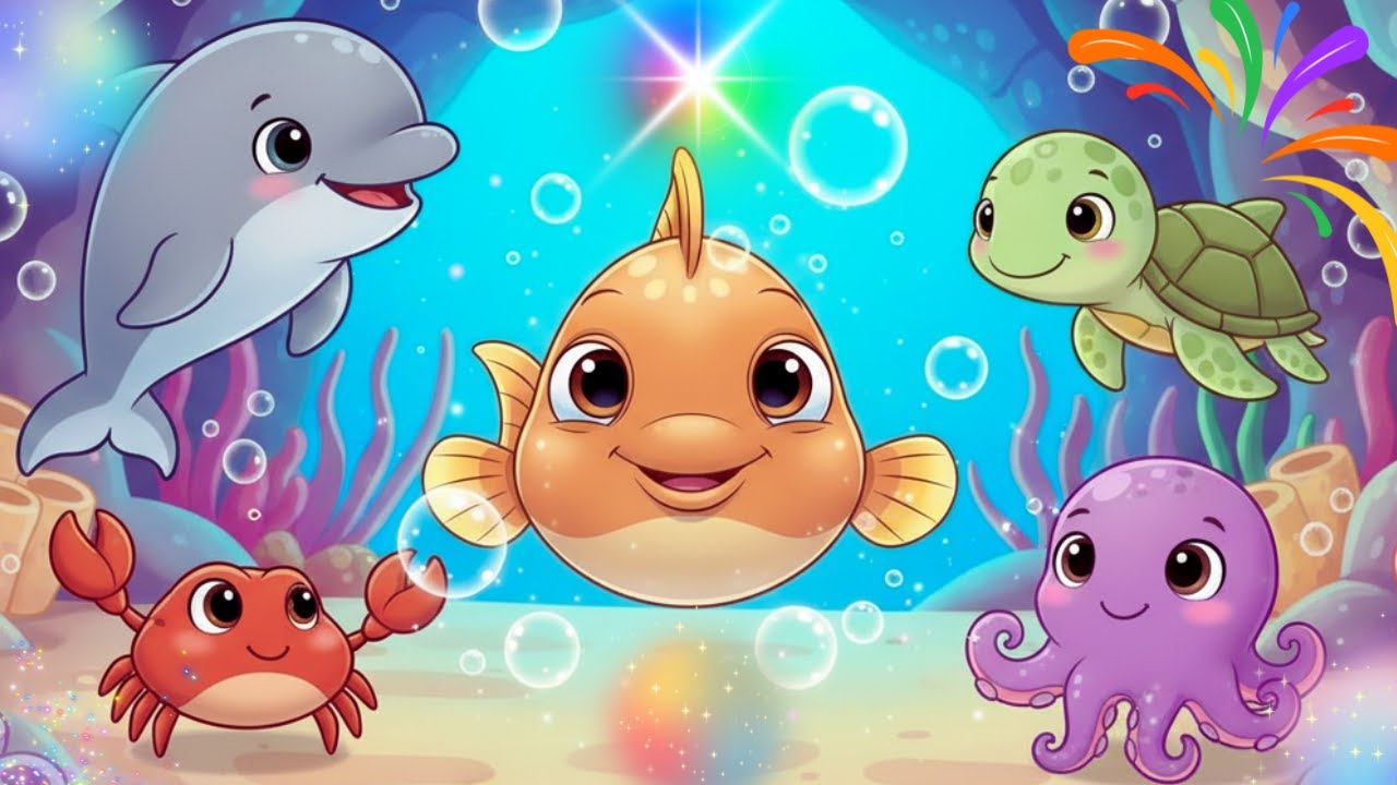 Ocean Animals Fun & Educational Songs for Kids | Learn Sea Creatures