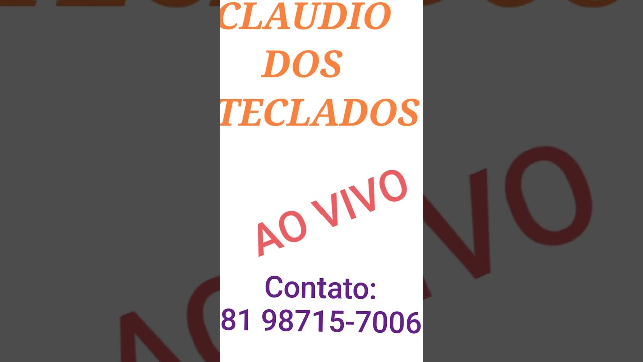 CLÁUDIO DOS TECLADOS AO VIVO.             SHOW DE MAIO 23