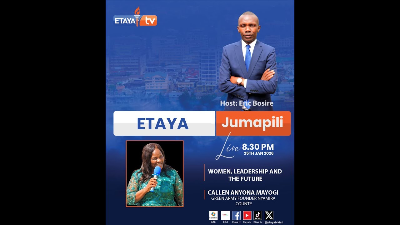 LIVE|| Eric Bosire Hosting Callen Anyona Mayogi On Matters Women, Leadership And The Future 25/1/26
