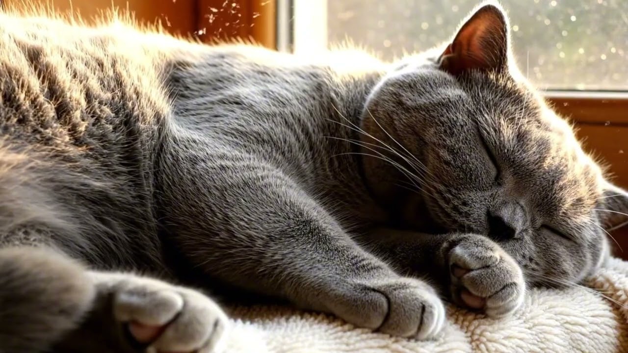 Deep Sleep ASMR | Soothing Cat Purrs & Afternoon Nap Melodies 🐾🌙