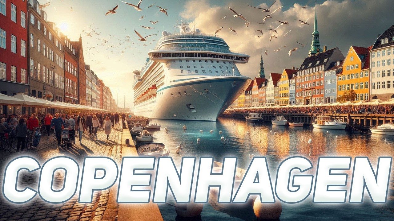 Cruise Ship Arrival in Copenhagen 🇩🇰  Stunning Timelapse