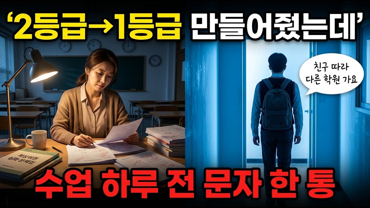 3년 정성 쏟았더니 인사도 없이 사라진 학생들 | 학원 강사라면 한 번쯤 당하는 이야기