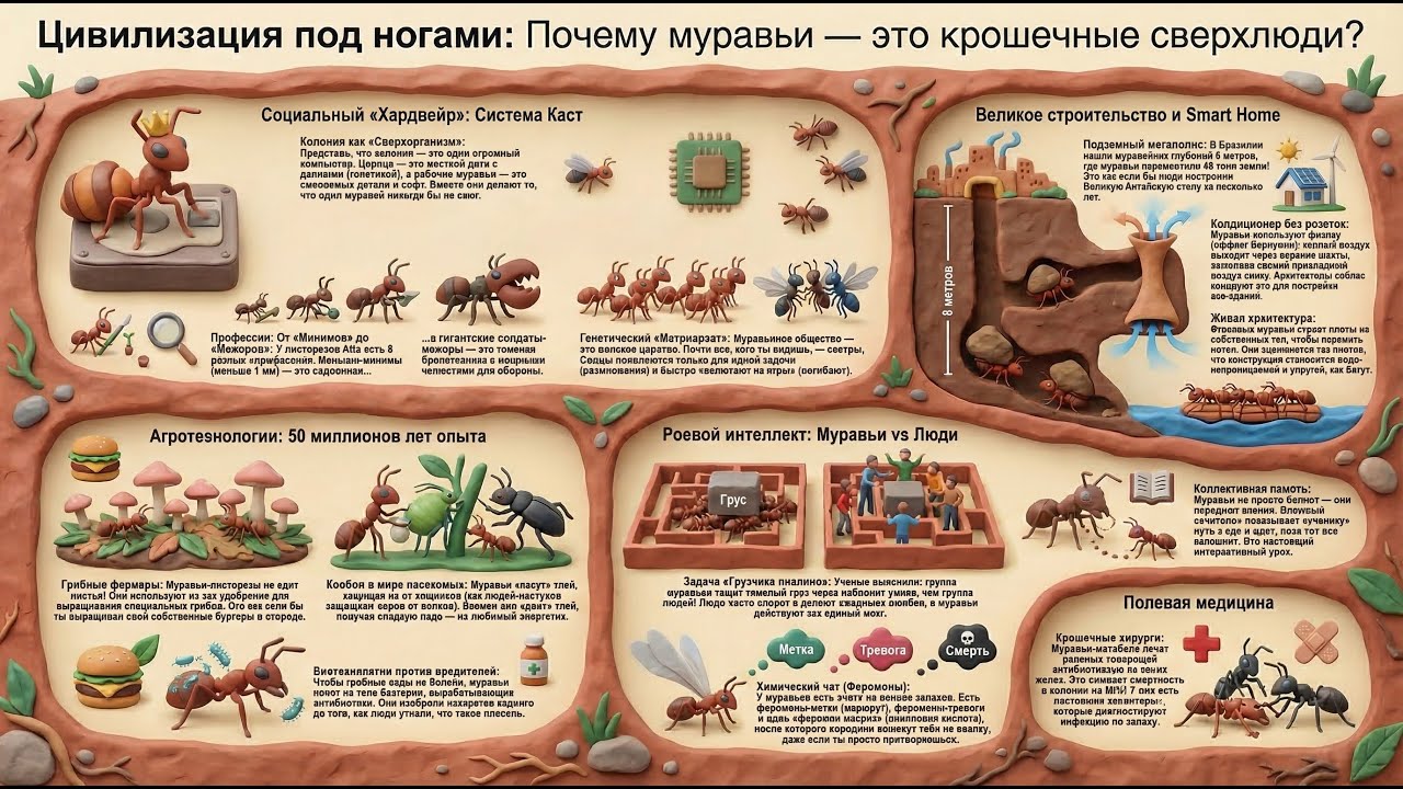 Цивилизация до нас: Муравьиный мегасервер | Код Знаний