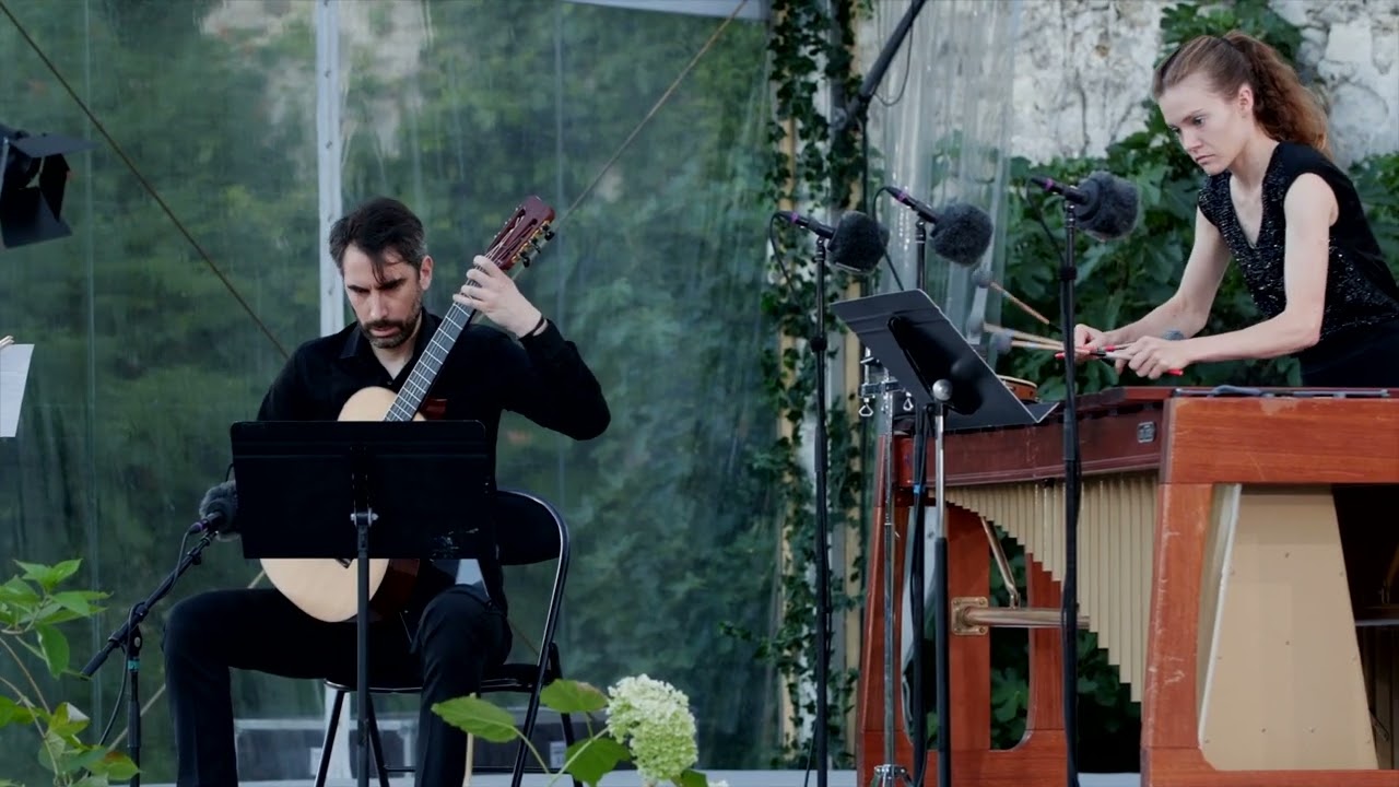 François Meïmoun, Les deux danseuses, pour guitare et percussions, Adélaïde Ferrière et Jérémy Jouve