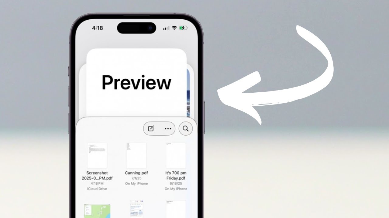 Как использовать приложение &laquo;Предварительный просмотр&raquo; на iPhone (iOS 26)