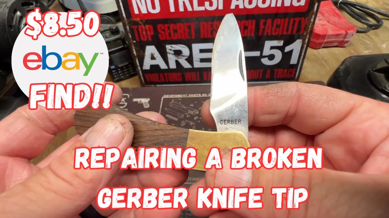 Vintage Lock Blade Restoration: Repairing a Broken Gerber Knife Tip