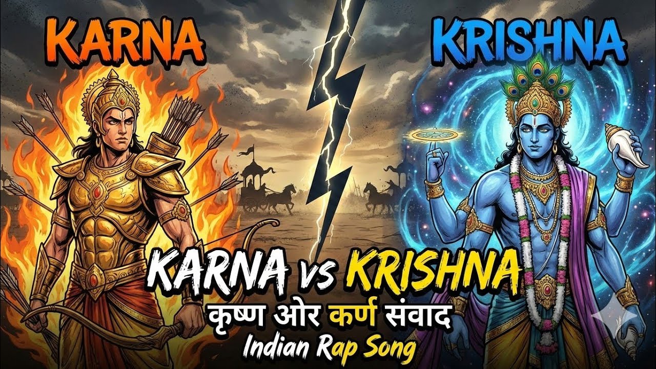 KARNA vs KRISHNA 🔥 | कृष्ण ओर कर्ण संवाद | Indian Rap Song