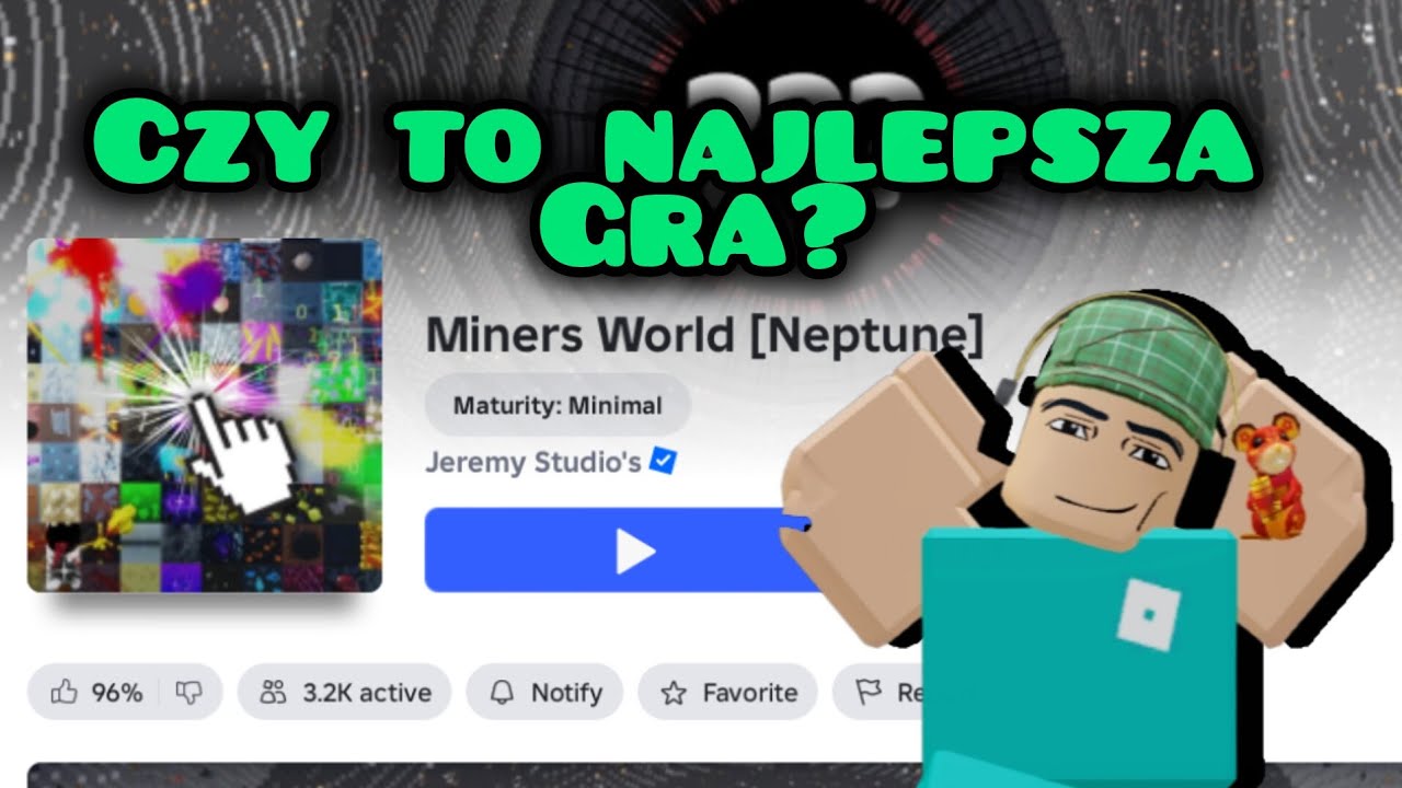 Ta gra jest serio SZTOS!🤯Miners World w Roblox