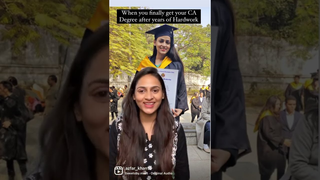 When you finally get your CA Degree after years of Hardwork 👏