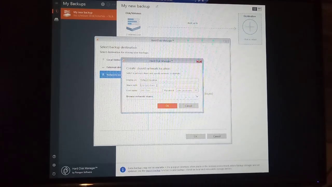 paragon  hard disk manager 17.4 backup