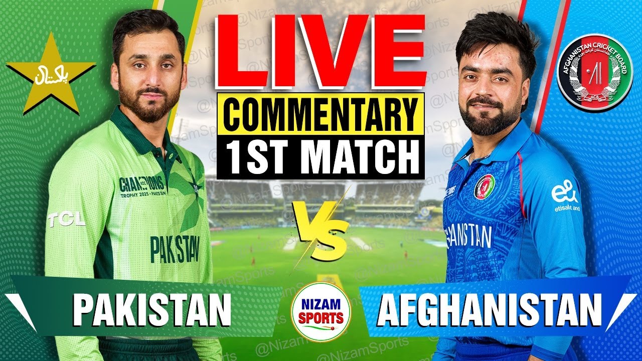 🔴Live: Afghanistan vs Pakistan | 1st Match - Live Cricket Score & Commentary