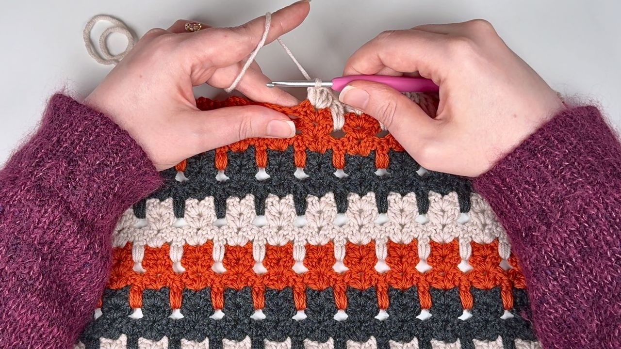 How to Crochet the Cat Stitch 🐱 Step-by-Step Tutorial