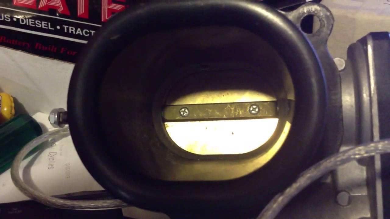 Slow motion throttle blip