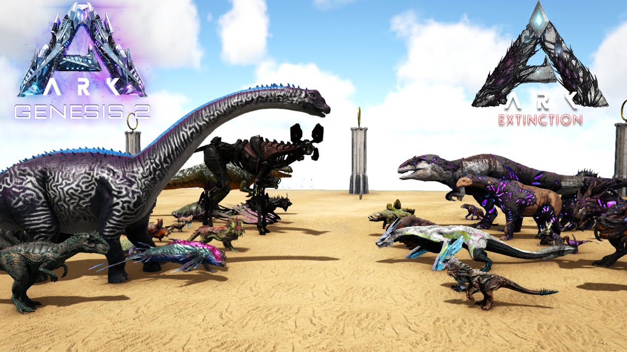 Ark GENESIS 2 vs Ark EXTINCTION | Ark Battle