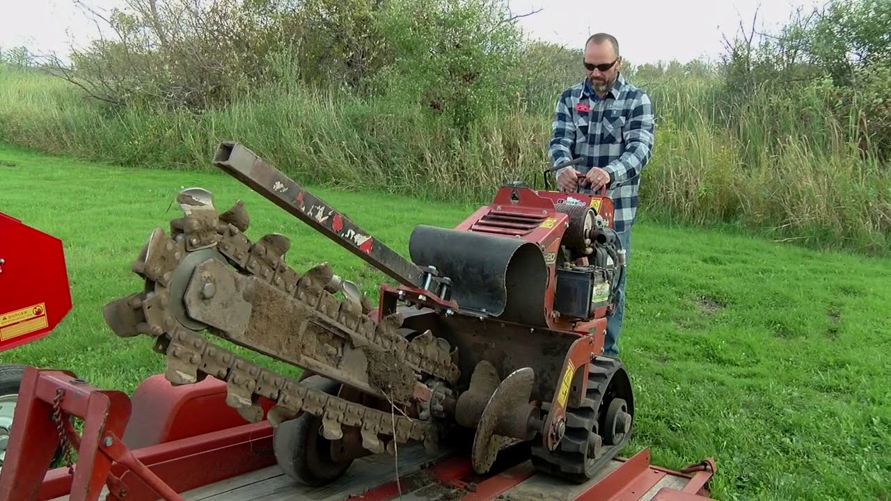 Ditch Witch - -Digging a trench at home