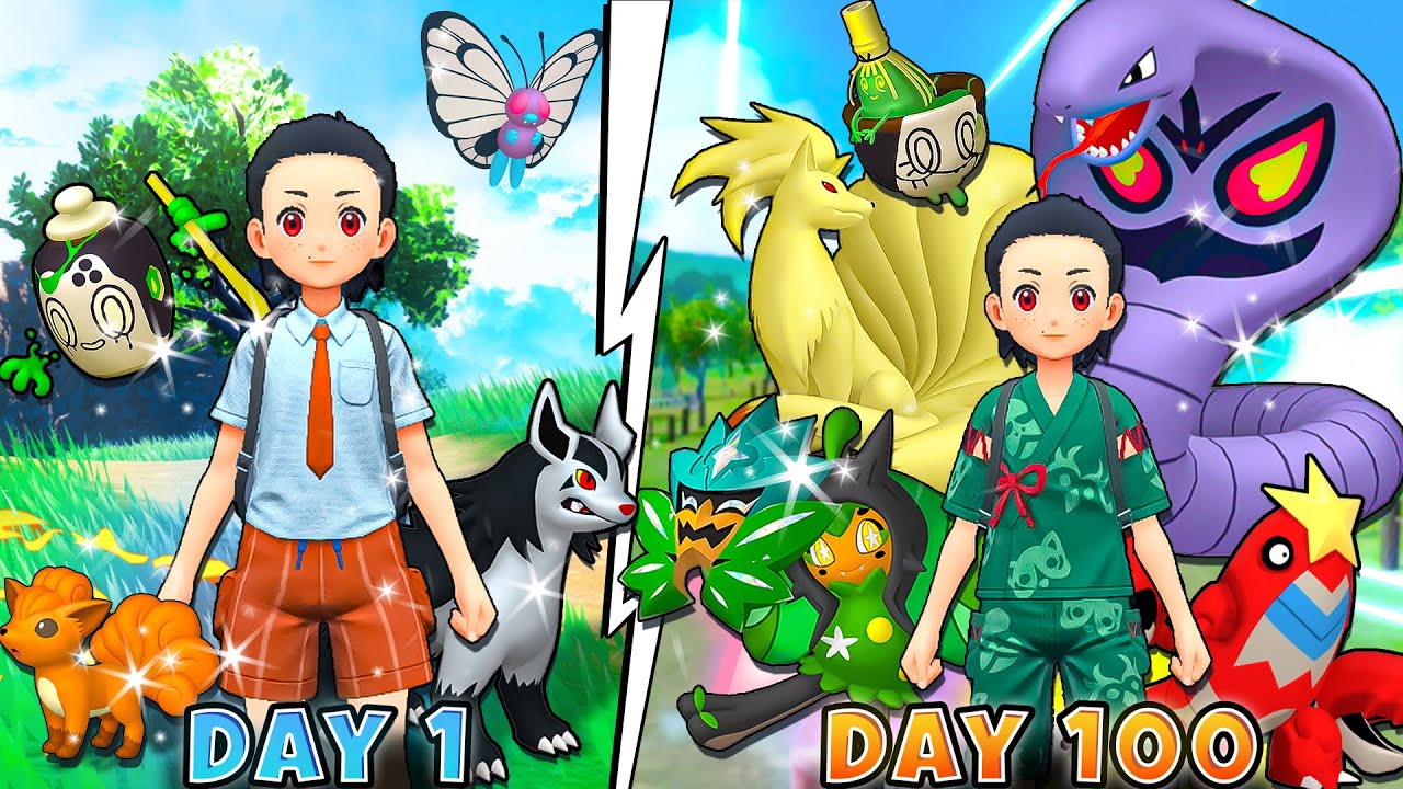 I Spend 100 Day in Pokemon in Pokemon Scarlet & Violet TEAL MASK DLC [ FULL POKEMON MOVIE ]