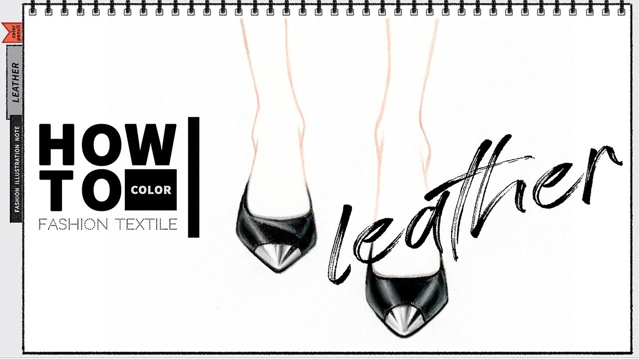 [HOW TO coloring] color pencil 01_leather shoes_색연필로 가죽구두 채색방법