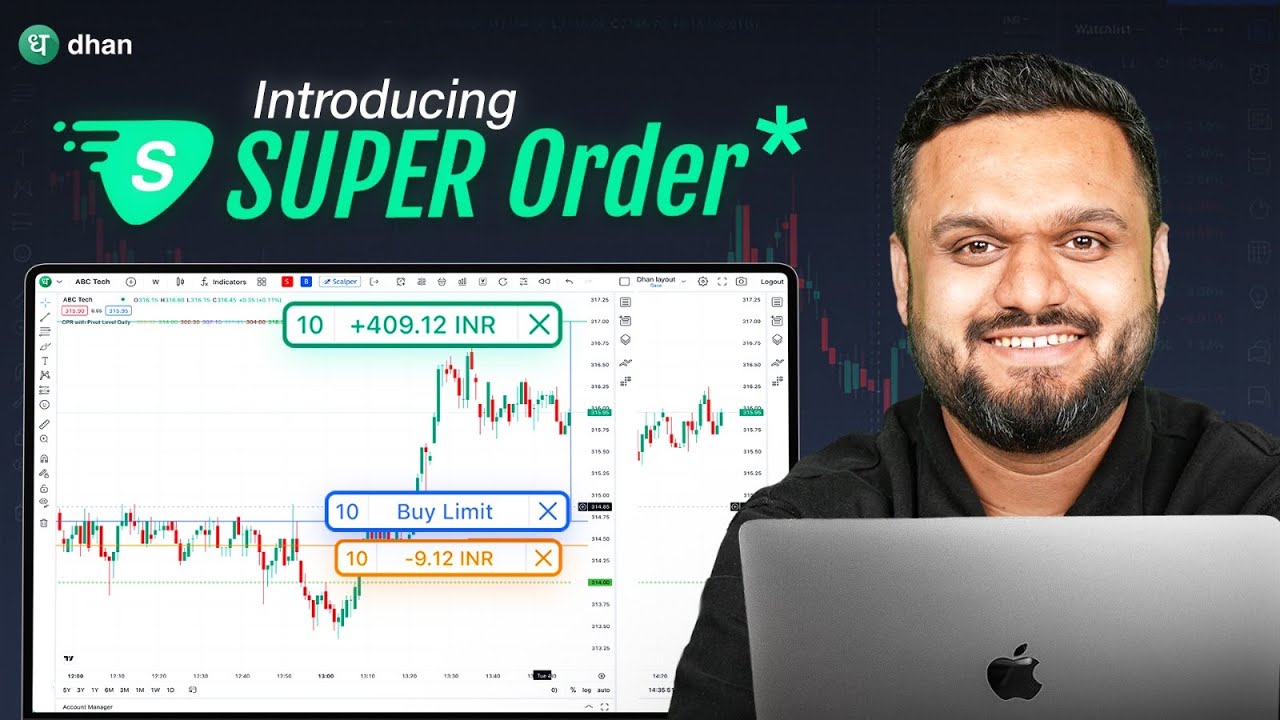 Now Live: Super Order on Dhan Charts | TV.dhan.co | Drag & Drop TP/SL When You Trade on Charts| Dhan
