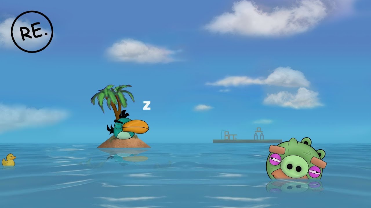 RE : Spongebob theme (Angry Birds Parody ) - Full HD