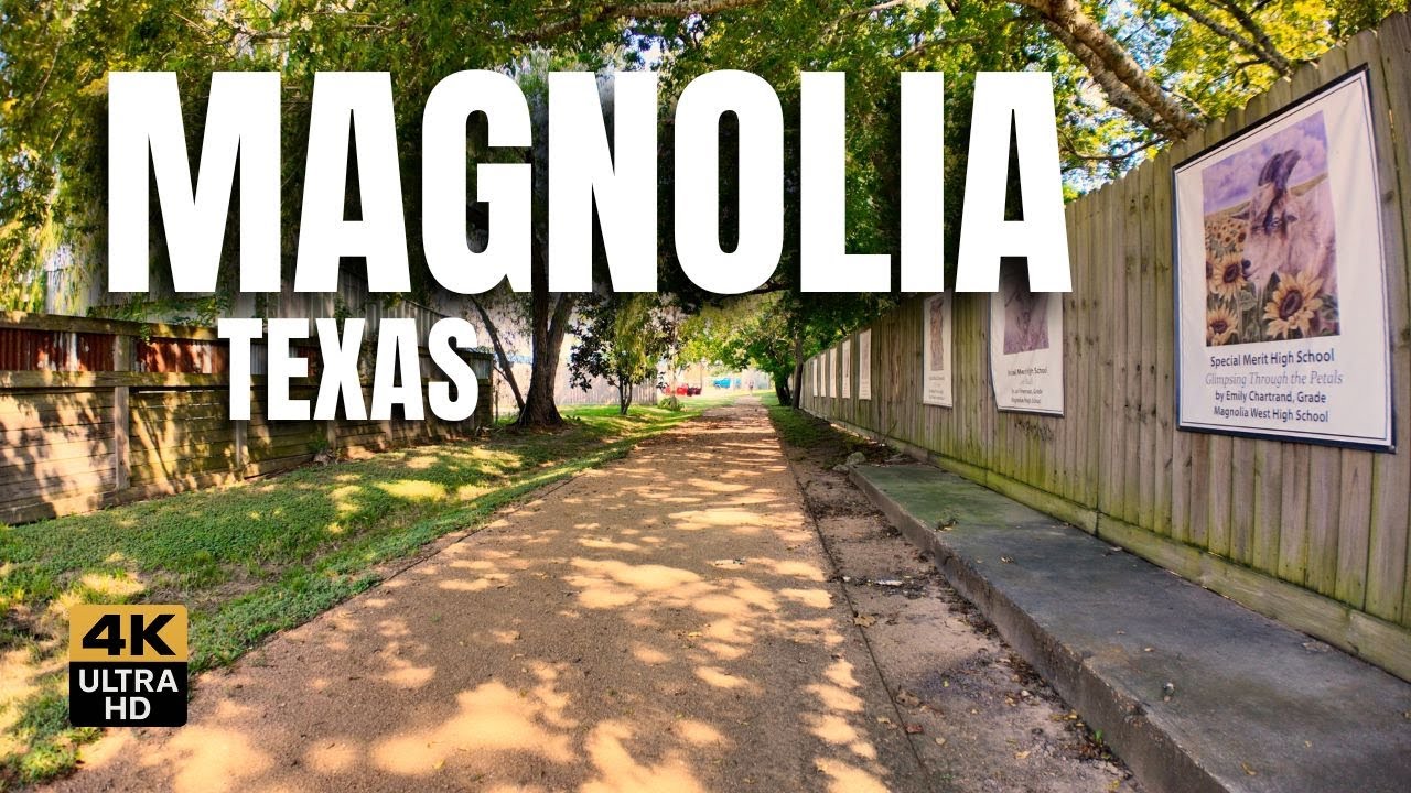 Magnolia Stroll Walk – Relaxing Trail in Magnolia, Texas | 4K No Talking, Natural Sounds