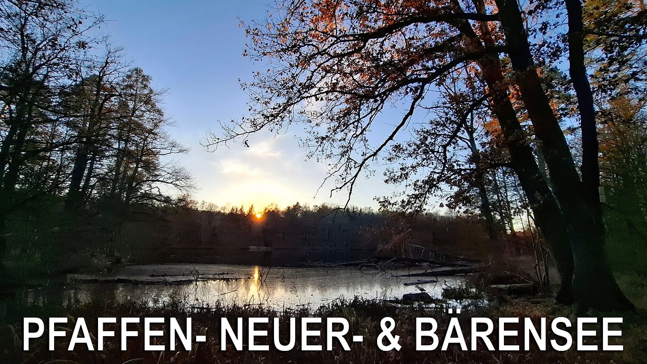 Spätherbstidylle am Pfaffen- Neuer- Bärensee und Bärenschlössle bei Stuttgart