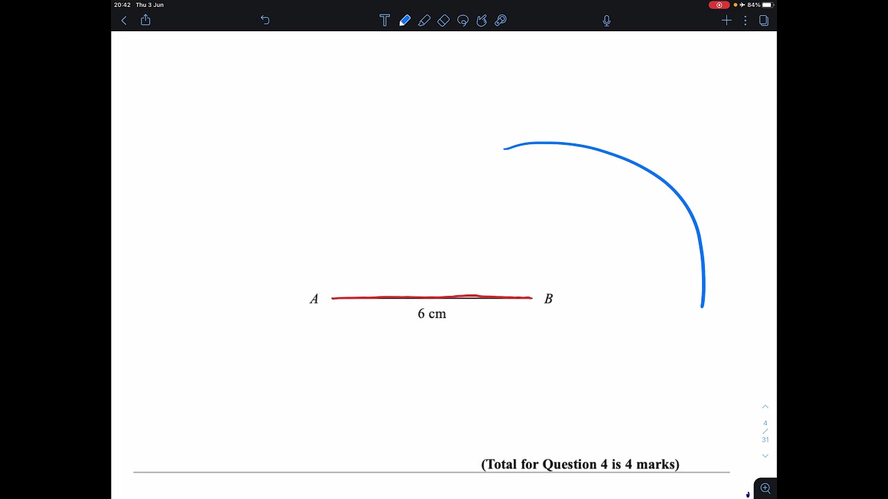 January 2012 Higher Paper 3H 1 Question 4 IGCSE Maths Edexcel Mathematics
