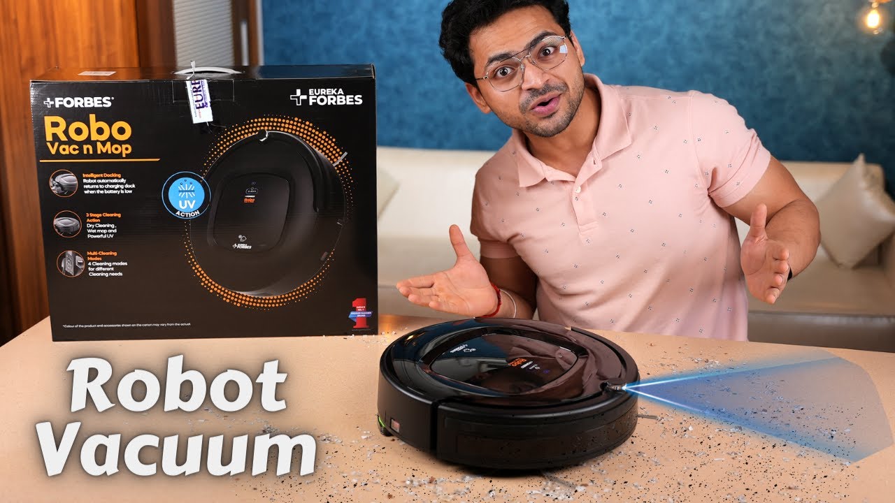 Eureka Forbes Robo Vac n Mop - Vacuum Cleaner 🔥 | With UV Sanitation 🤯 | Tech Unboxing
