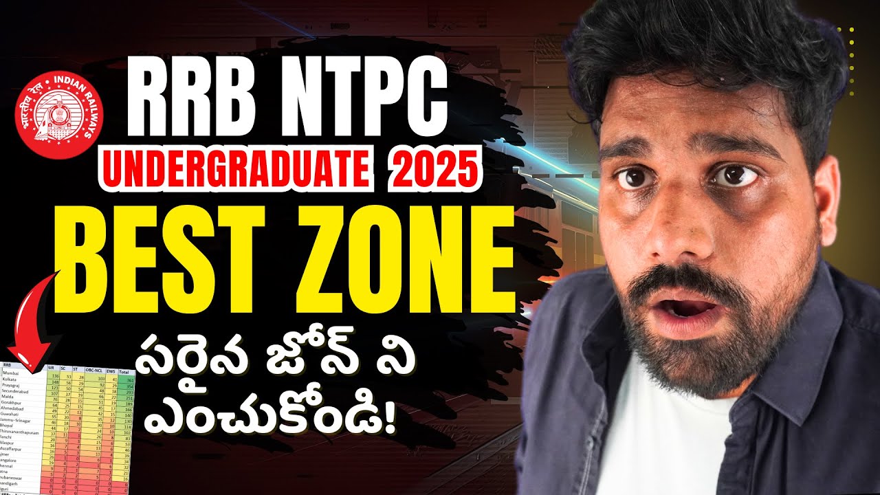 RRB NTPC BEST ZONE 2025 🚆 UnderGraduate Safe Zone vs Danger Zone CUTOFF 2025 TEJUS SIR EXAM TRICKS