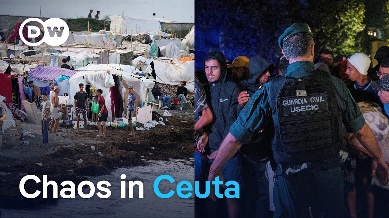 Spanish police clash with migrants as Ceuta crisis deepens | DW News