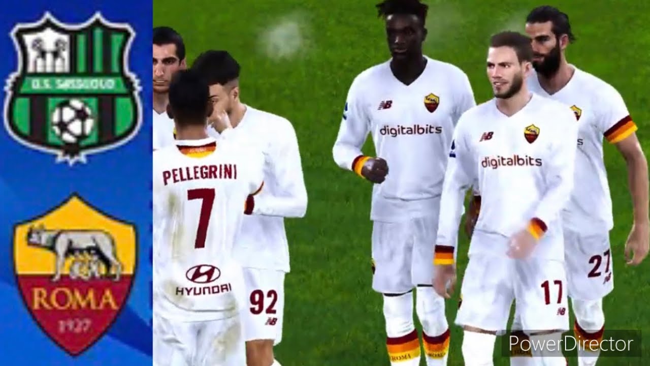 PES 2021 Sassuolo - Roma Serie A TIM Pronostico Gameplay ITA