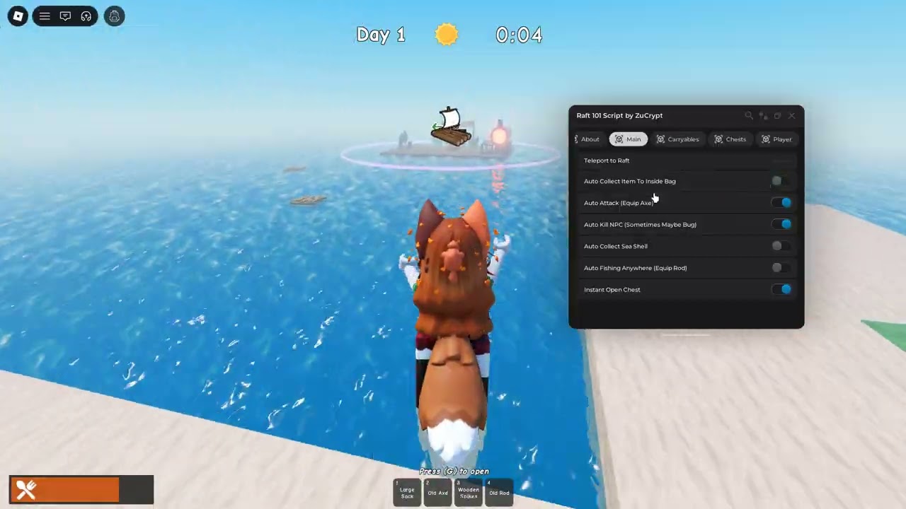 *NEW* Roblox Raft 101 Survival Script | *NO KEY* Auto Collect, Auto Kill, TP To Raft & More!!